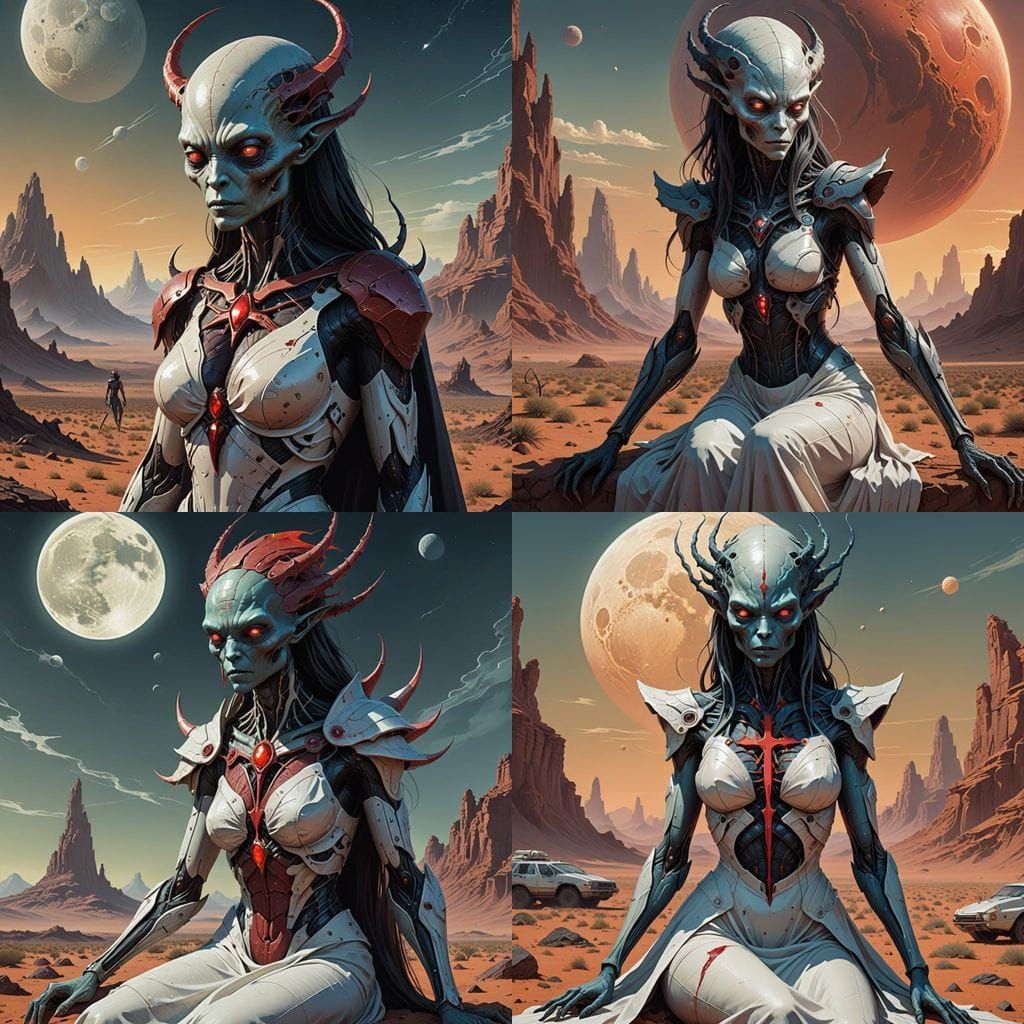 Rococo Alien Goddess of Nibiru