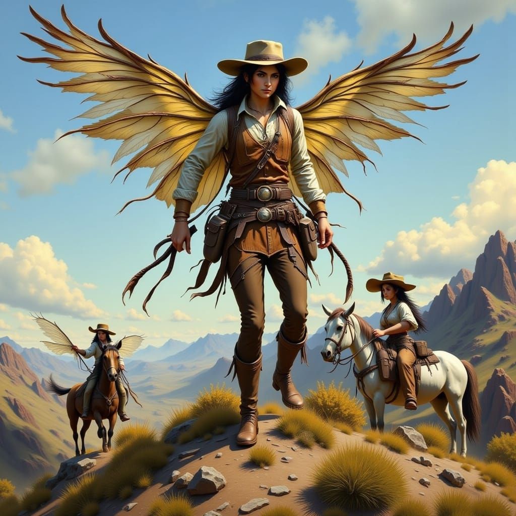 Fairy Cowgirl in the Old West