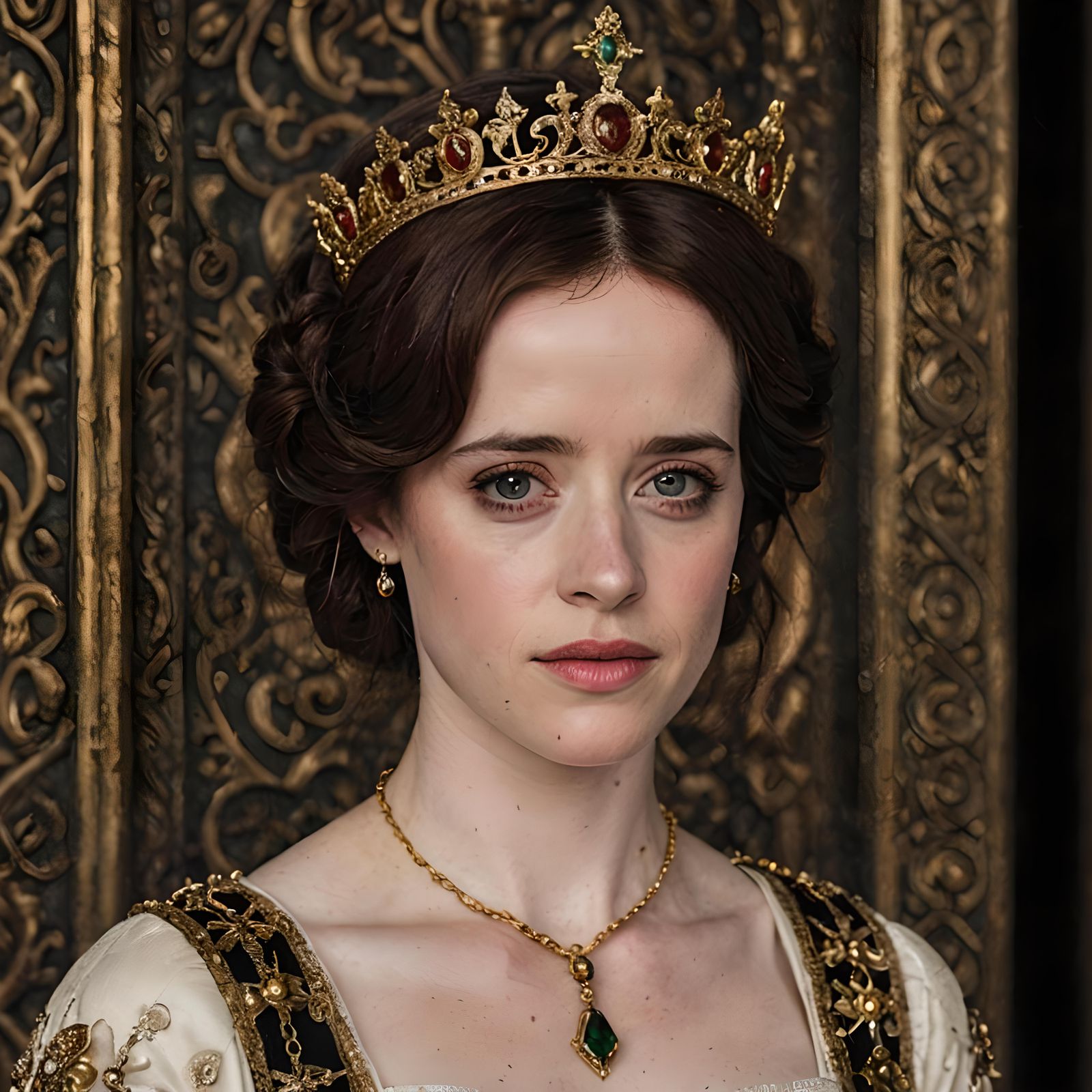 Claire Foy as a Gorgeous Medieval Queen