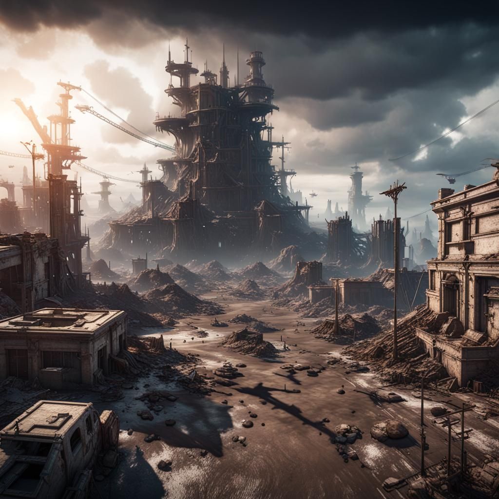 Apocalyptic Mad World Rendered in Unreal Engine 5