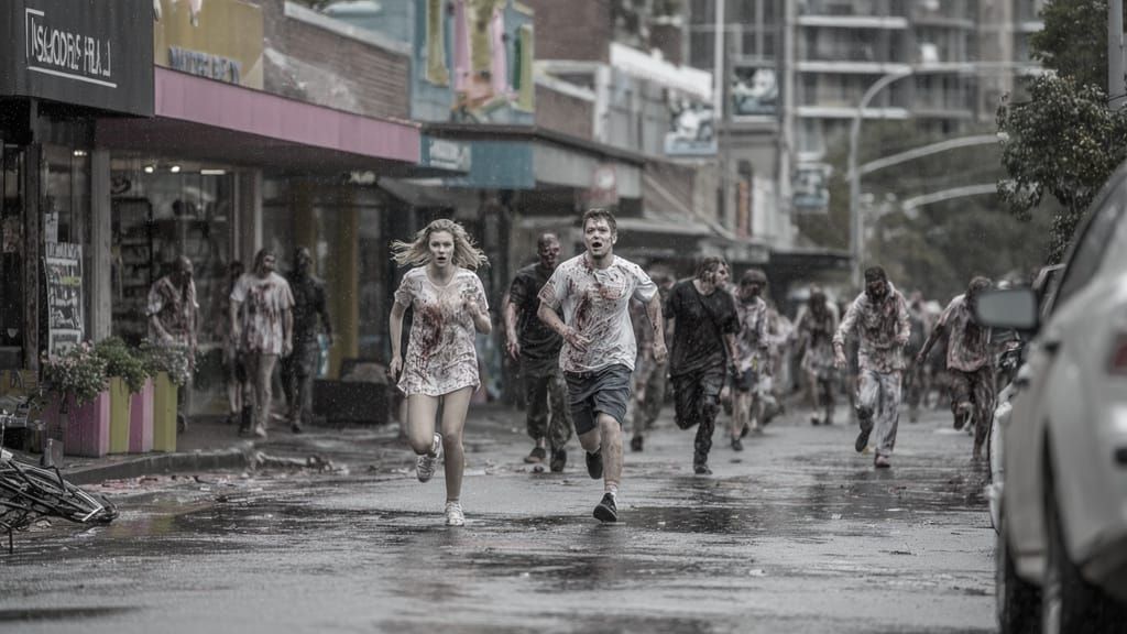 Zombie Horror: Desperate Flight from Zombie Swarm