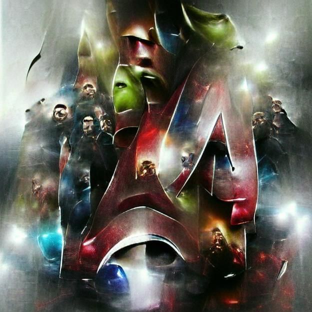Avengers Team Assembled in Comic Book Style
