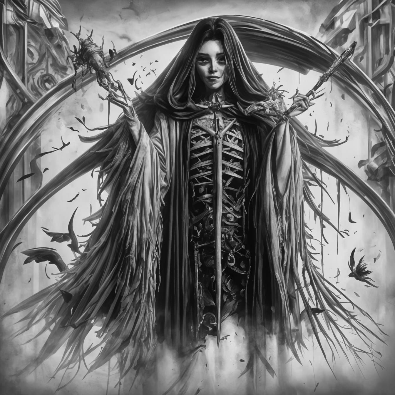 Vespertine Reaper in the Shadows