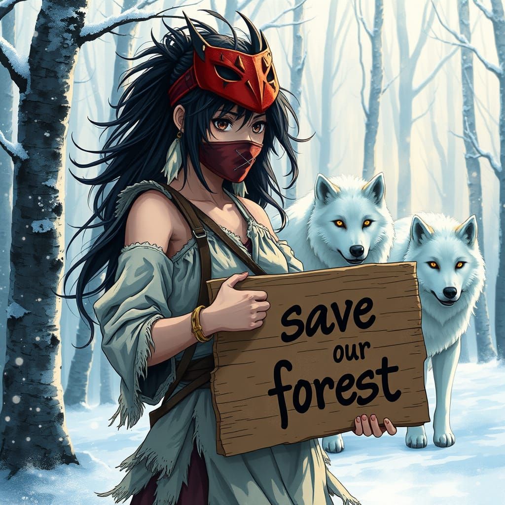 Fierce Anime Princess Defends the Forest in Studio Trigger S...