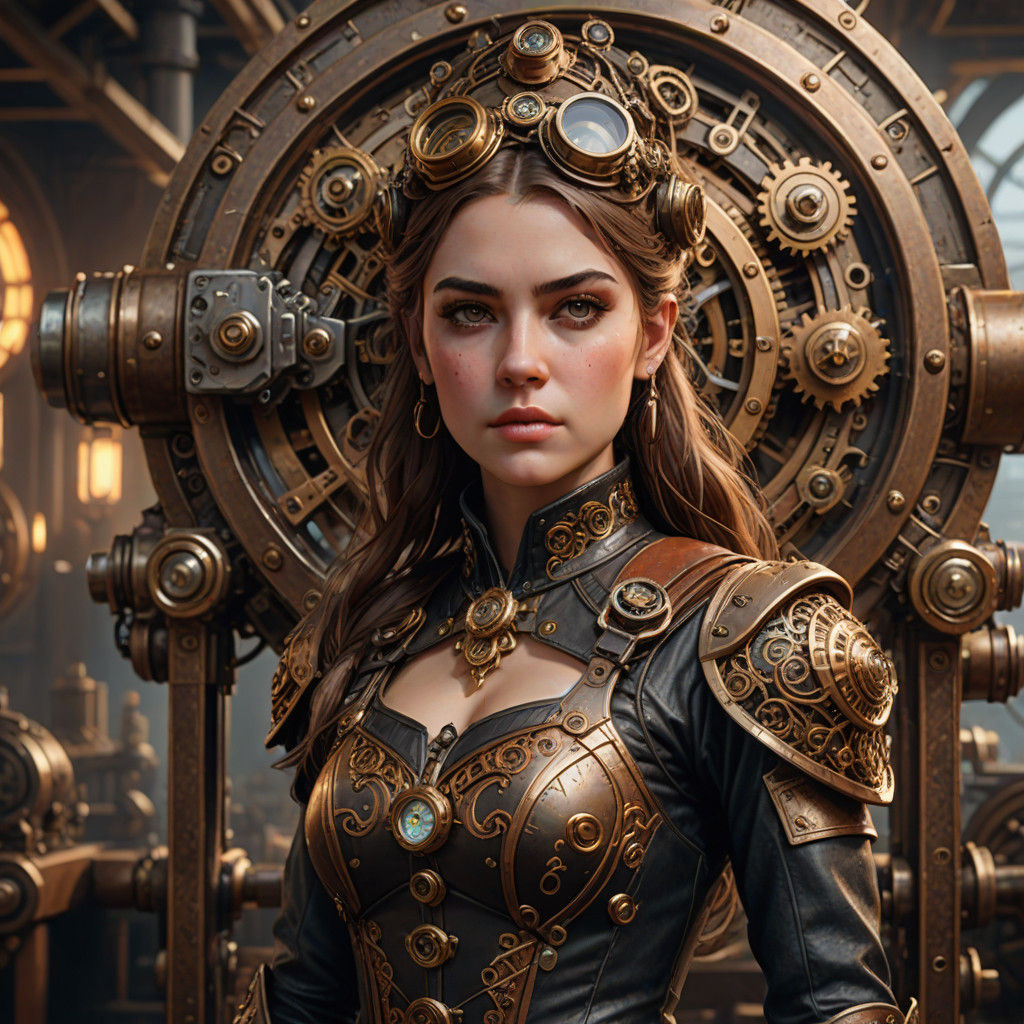Steampunk Princess in Golden Hour