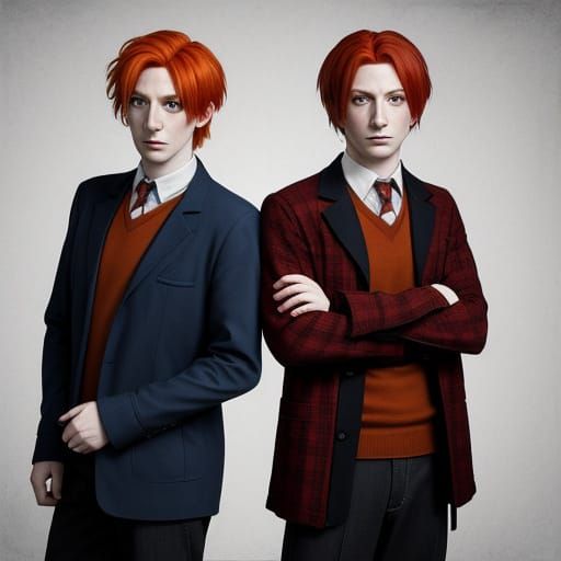 Fred and George Weasley: An AI Interpretation