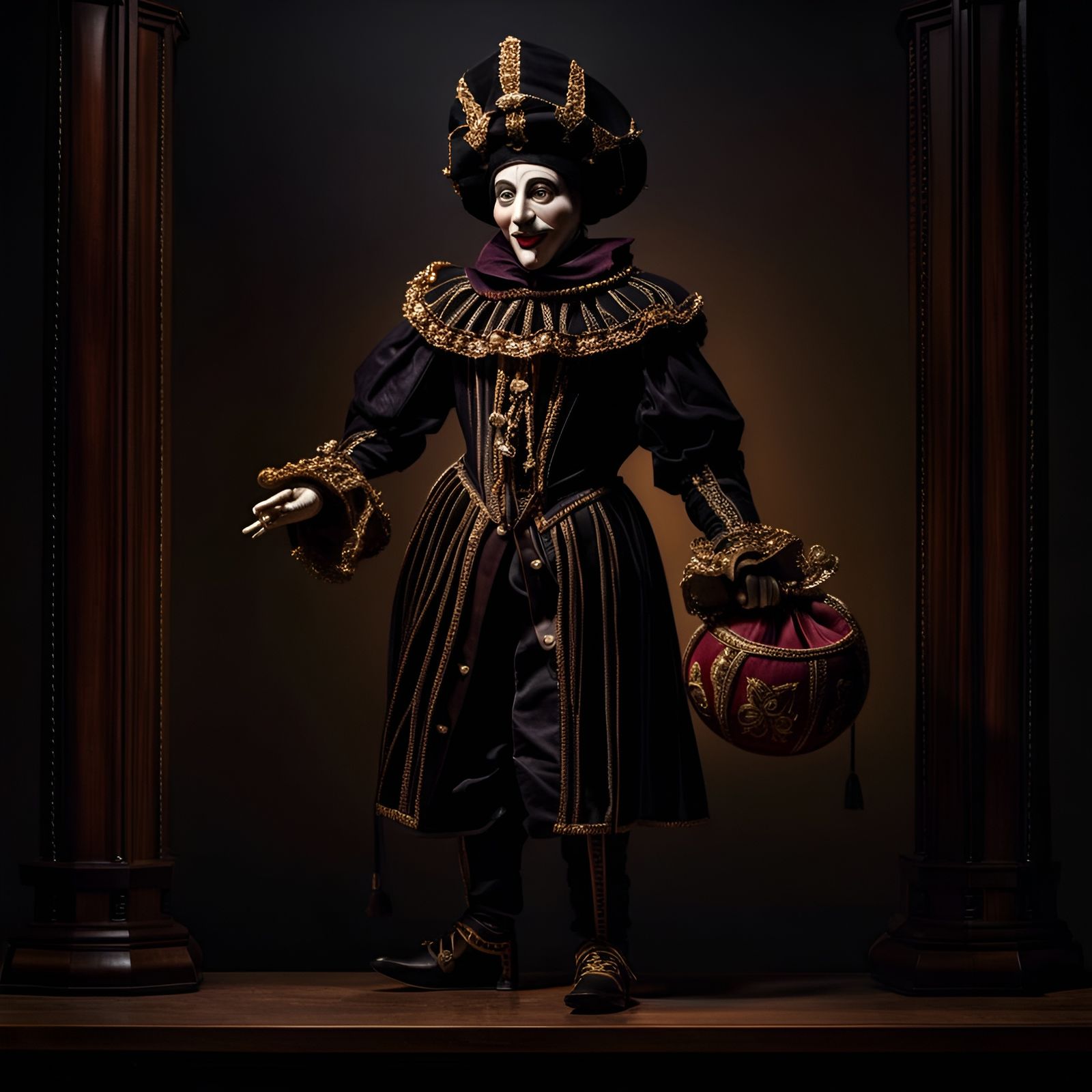 17th century marionette puppet