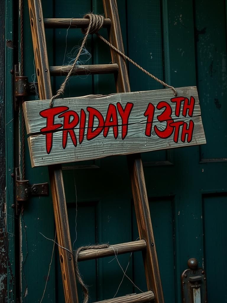 Ominous Friday the 13th Sign Falling