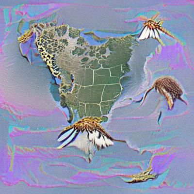 AI Interpretation of North America