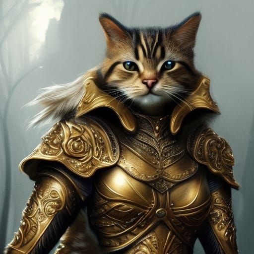 Gold Cat Warrior