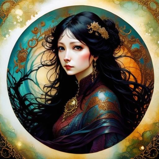 Monkey and Rat in Tattoo Filigree Style