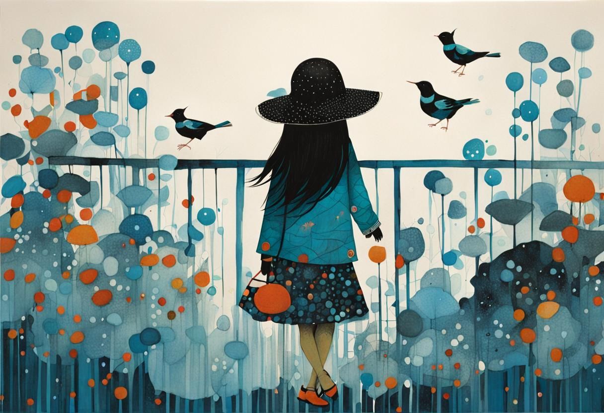 Whimsical Dreamscape Illustration in Pastel Colors