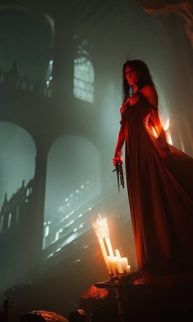 Beautiful Demon Asmodeus in Dark Fantasy Art