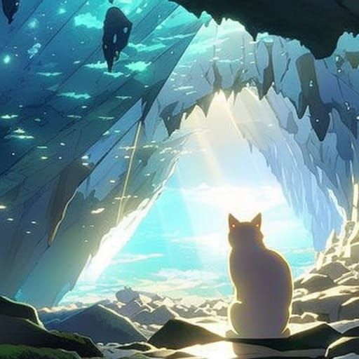 Cat in Crystal Cave: Anime Key Visual