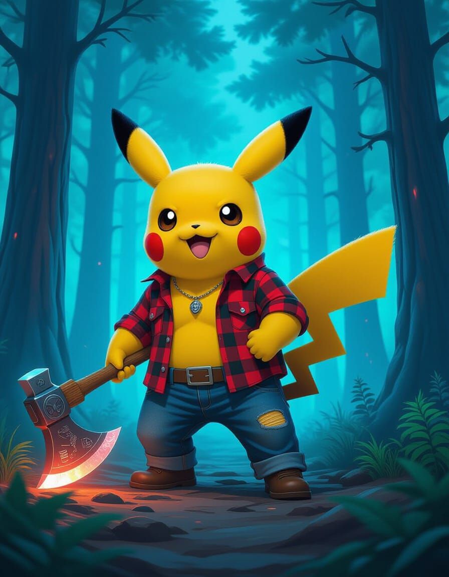 Lumberjack Pikachu