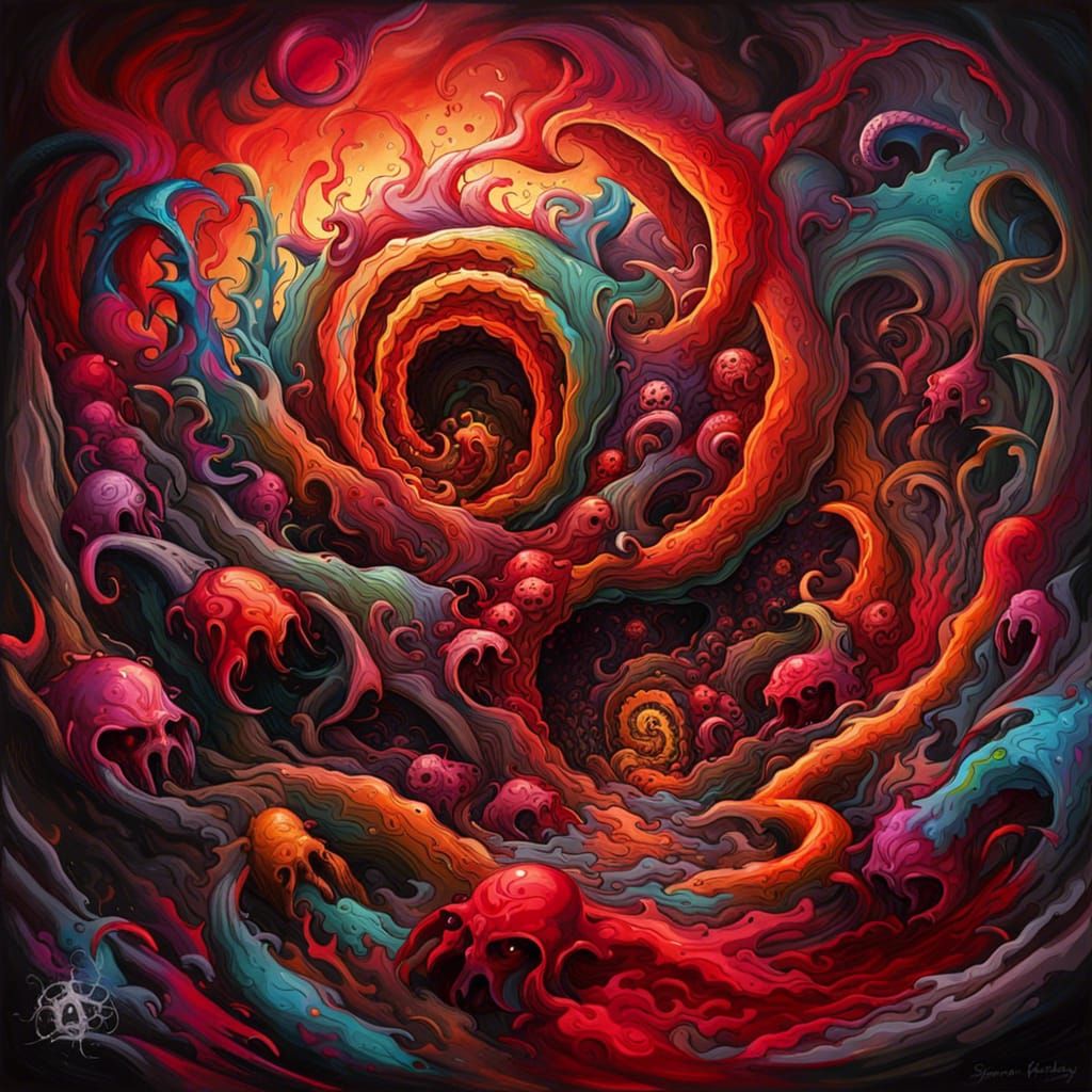 Spiral Death Creeping Through Hell: Graffiti Art