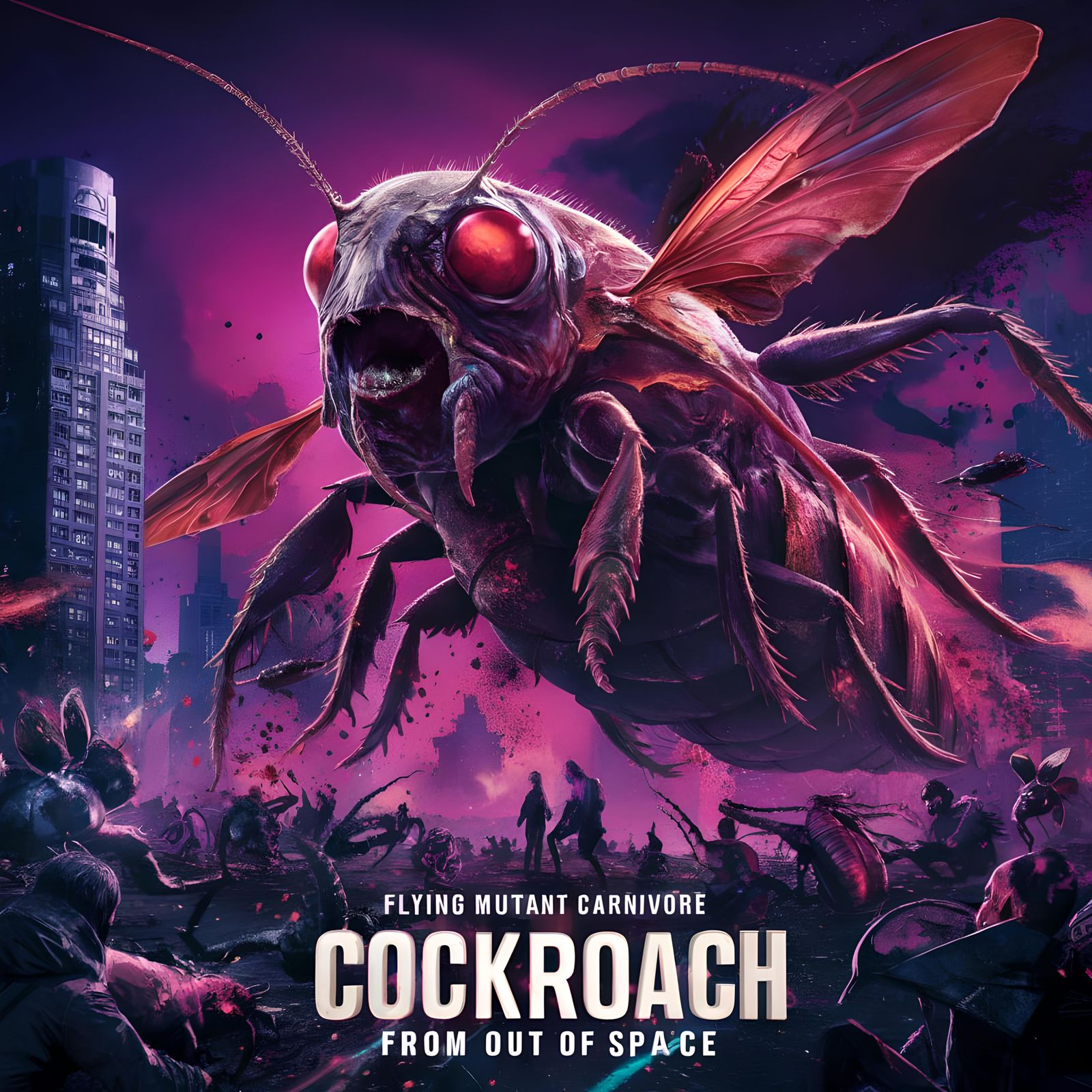 "Flying Mutant Carnivore Cockroach from Out of Space"