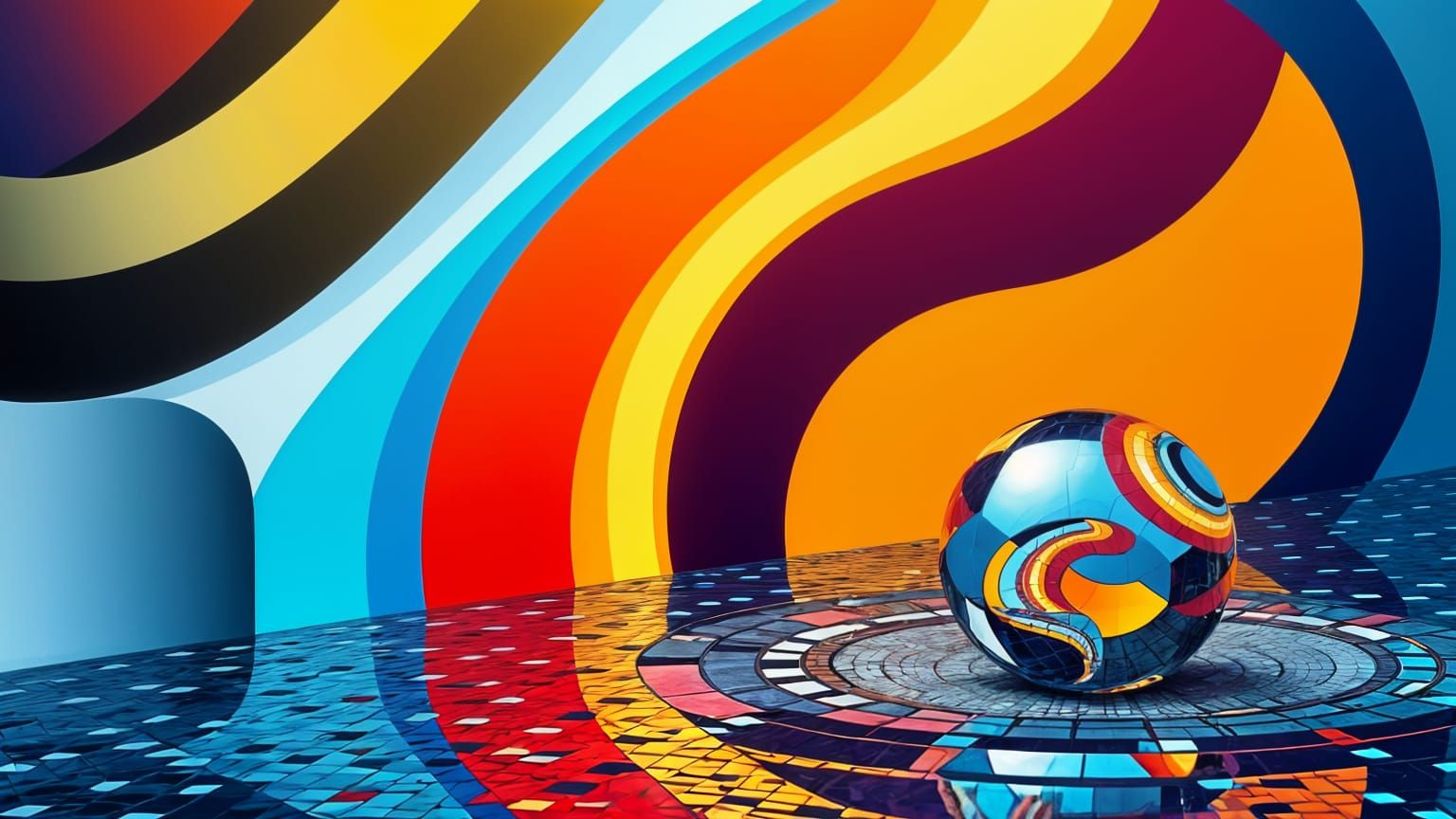 Abstract Concrete Art in HDR LightWave 3D