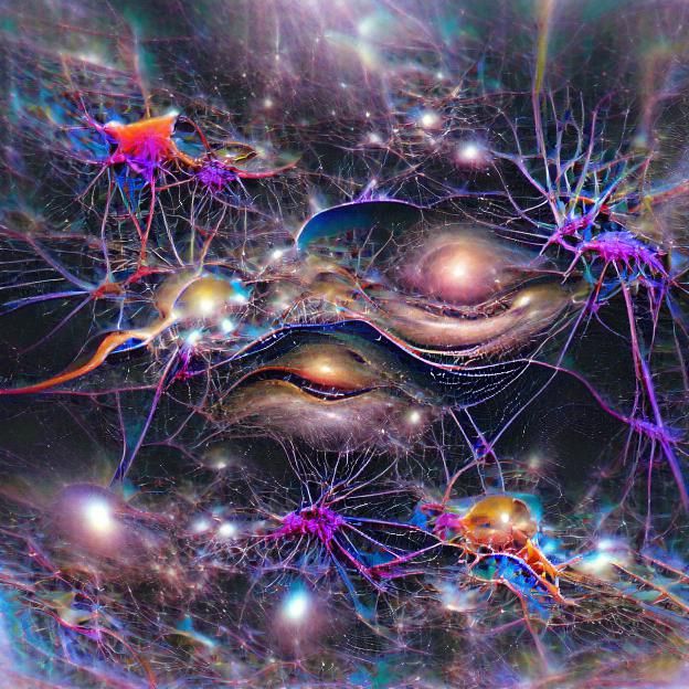 AI Generated Neural Universe Visualization