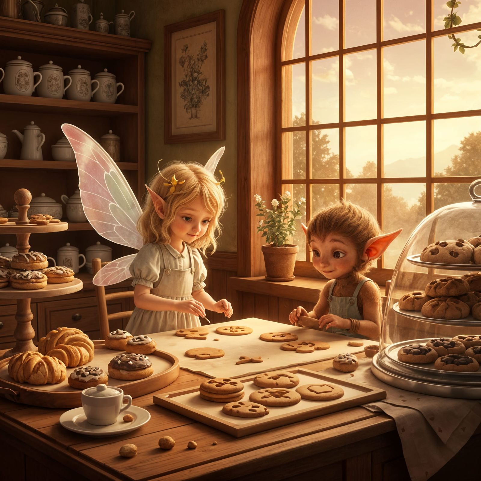 Enchanted Bakery Cafe Run by Fae and Satyr