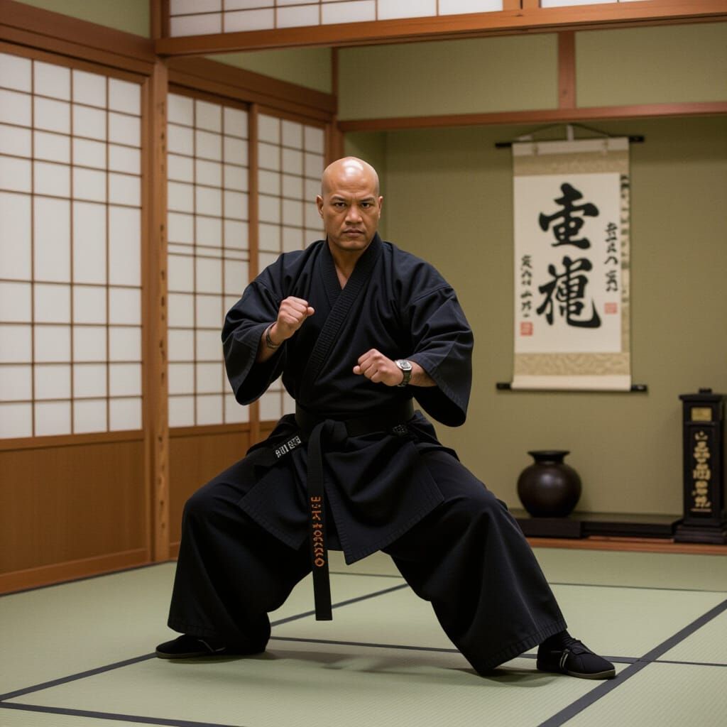 Morpheus in Dojo: Matrix Kung Fu Master