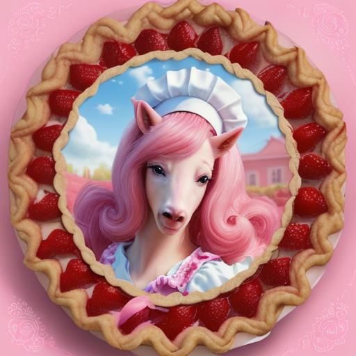 Strawberry Pie Baked with Love by Chef Pinkie Pie!