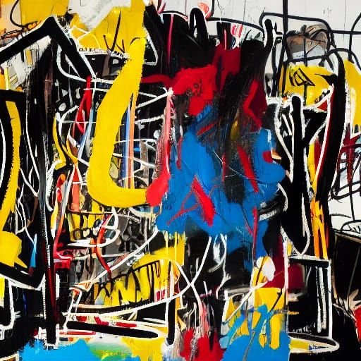 Abstract Expressionism: Human-Robot Graffiti in Basquiat Sty...