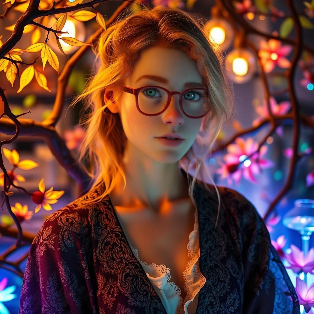 Mystical Laboratory Portrait in a Fantasy Realm