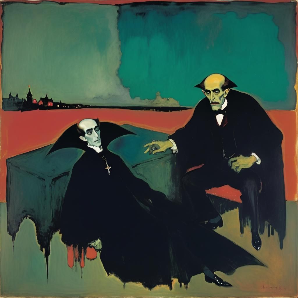 Vampire's Gift: Rothko and Korovin Inspired Art