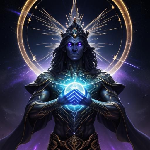 Divine Dark Stone Humanoid in Cosmic Battlefield