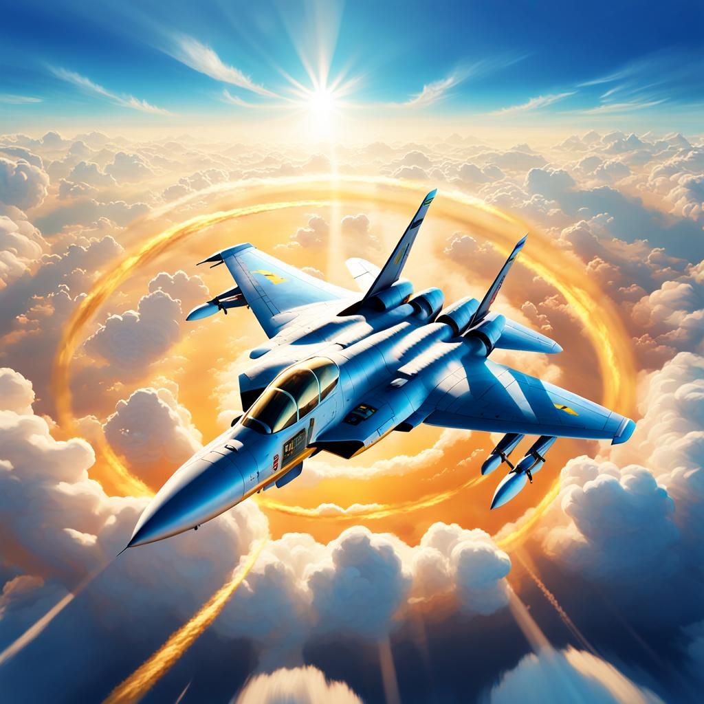 Fighter Jet Breaks Sound Barrier in Concept Art