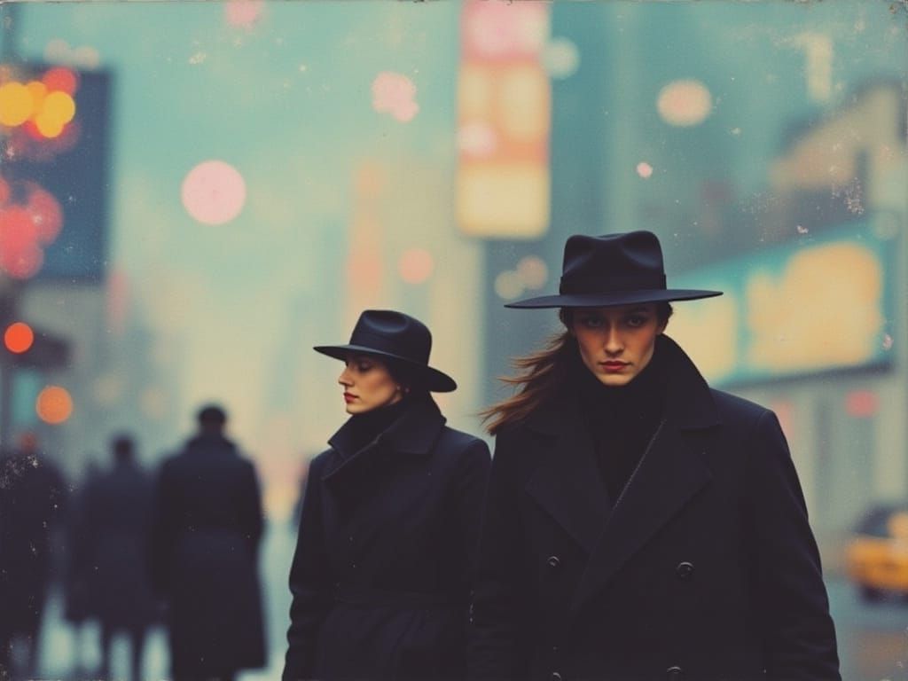 Fashion Photo Spread With Soft Focus Color Photography