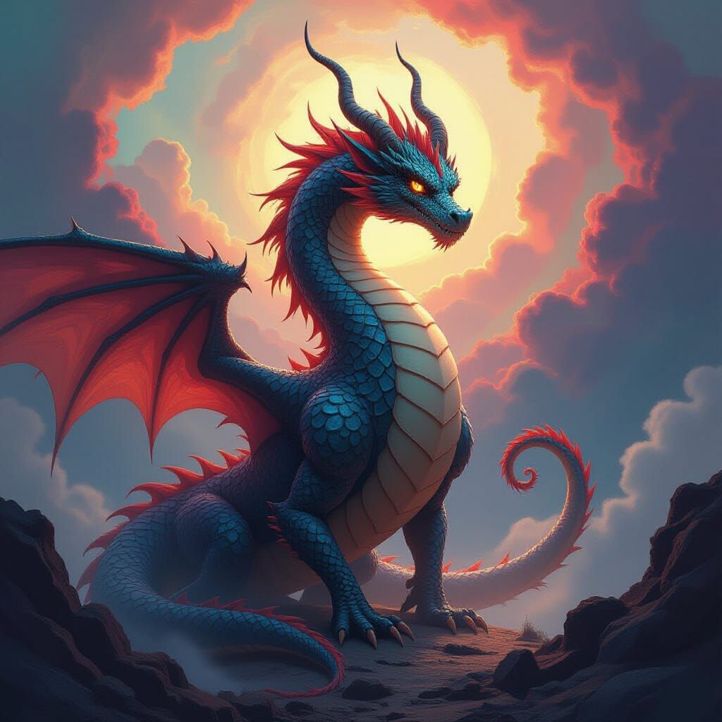 Elemental Dragon in the Heart of the Realm