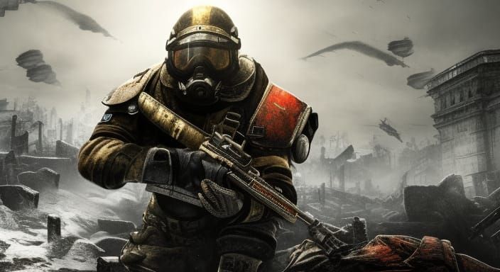 Metro 2033 Game Wallpaper in 3D Cinematic Style