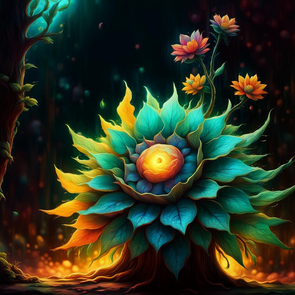 Hyperrealistic Person in Abstract Environment Concept Art