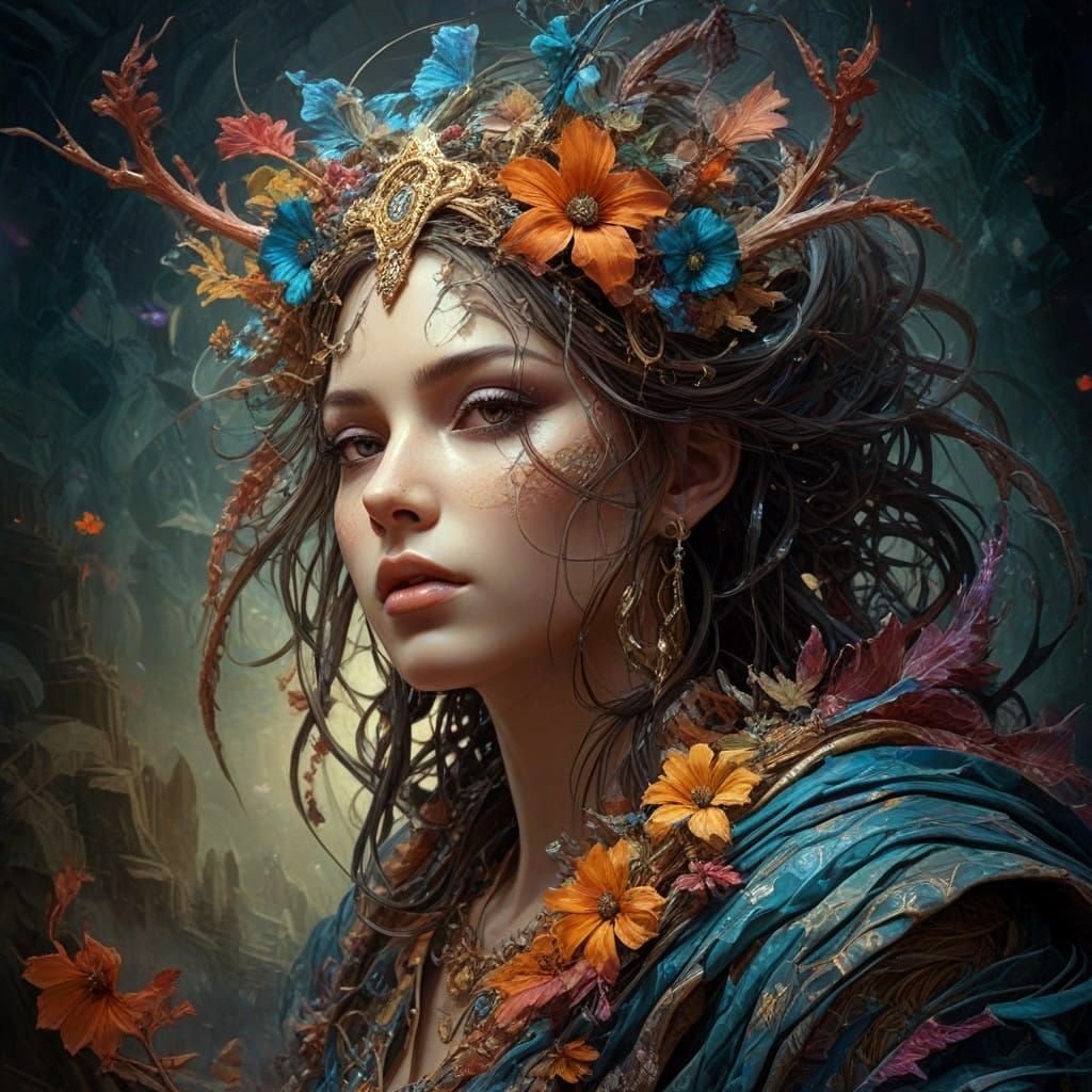 Surreal Royo Cultist Masterpiece in Impasto Style