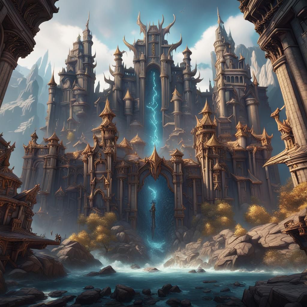 Fantastical Matte Painting in Deep Color