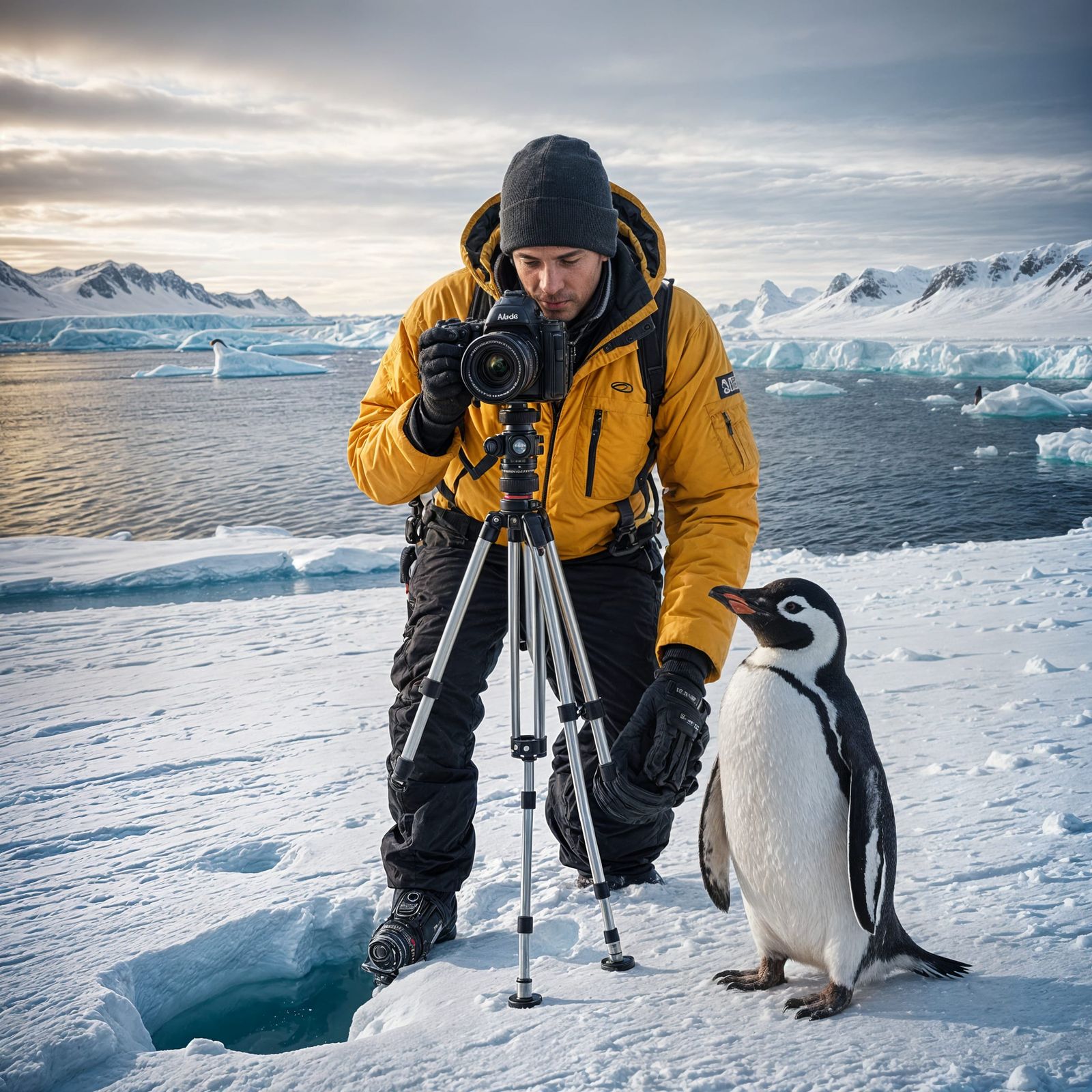 Arctic Photographer Captures a Penguin
