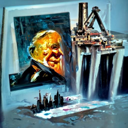 Billionaire's Work in Oil Painting Style