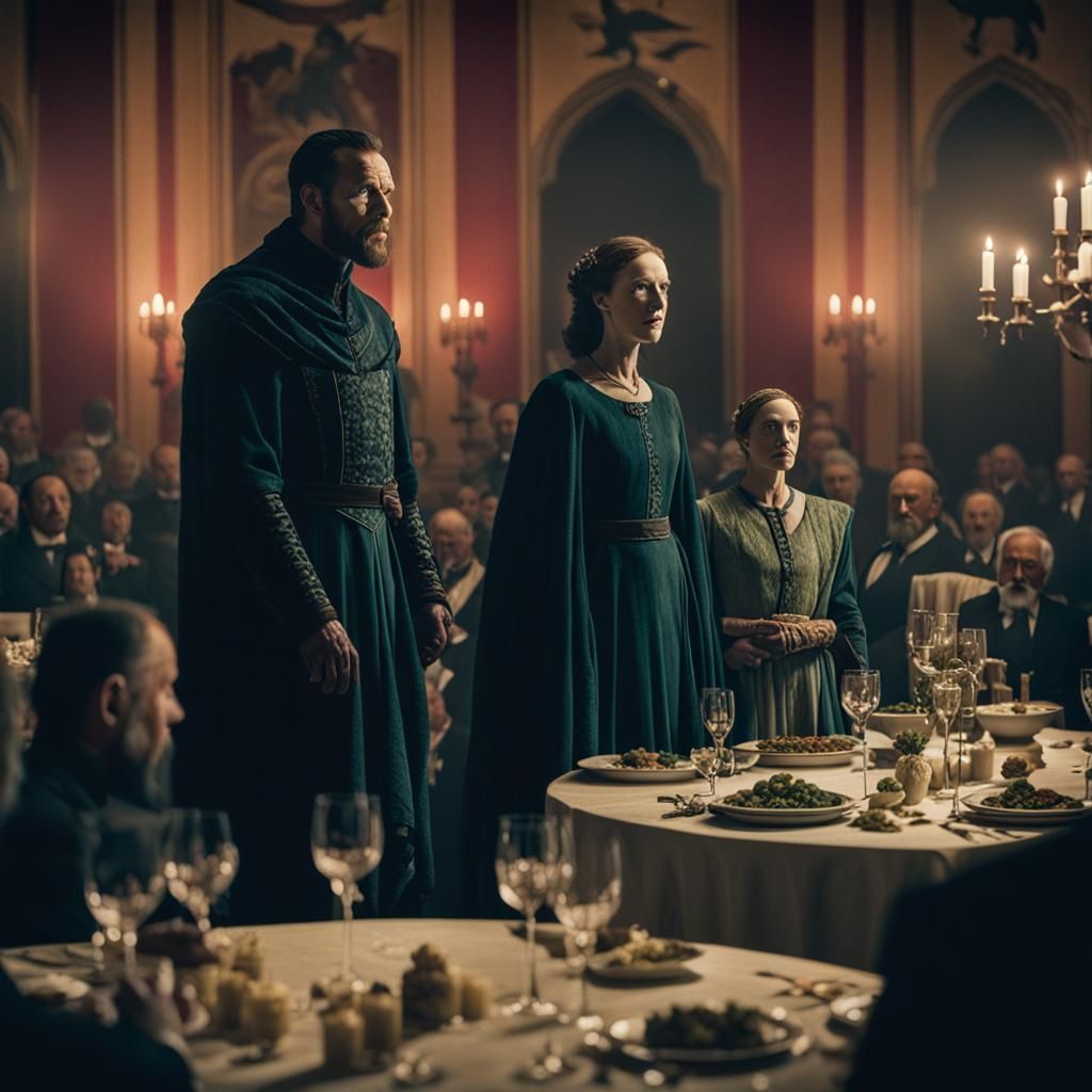 Macbeth's Banquet: A Cinematic Film Still
