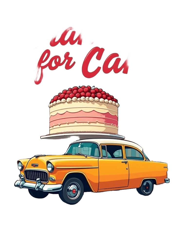 Funny 'Brake for Cake' T-Shirt Design