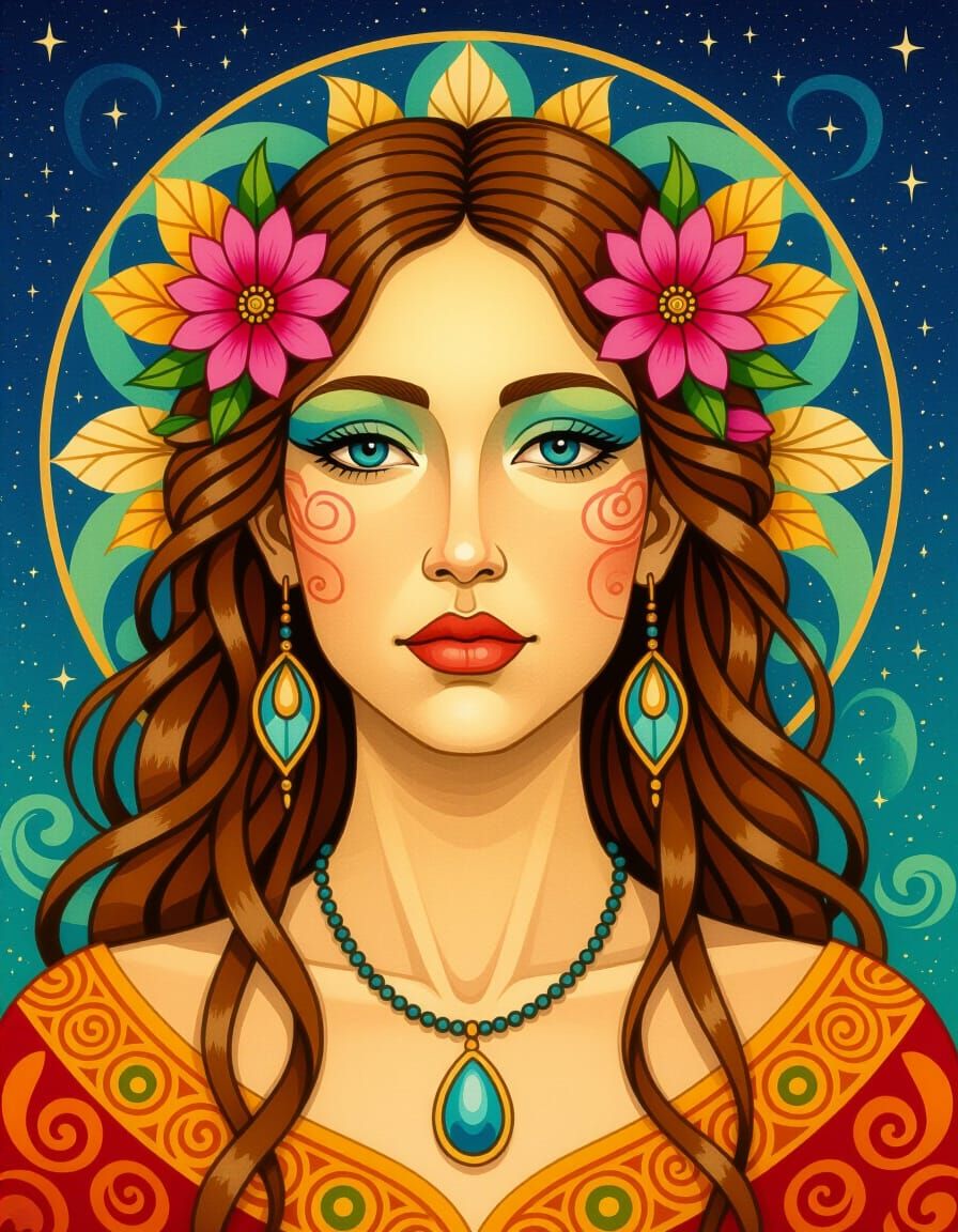 Visionary Portrait in Amanda Sage Style