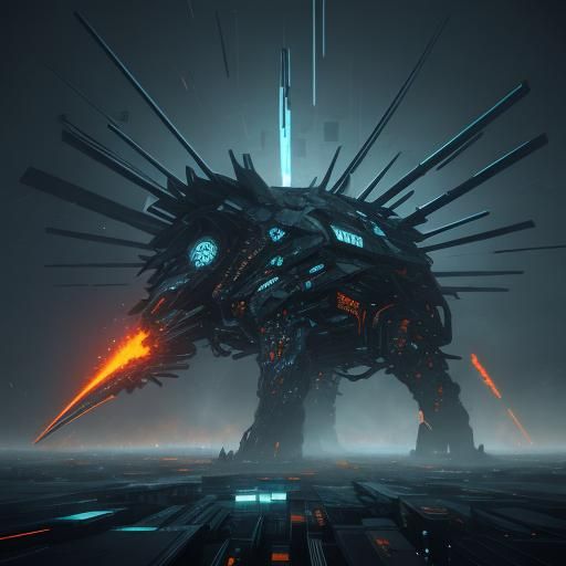 Glitch Art: Collapsing Cybernetic Data Entity