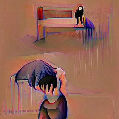 AI Generated Image of Depression