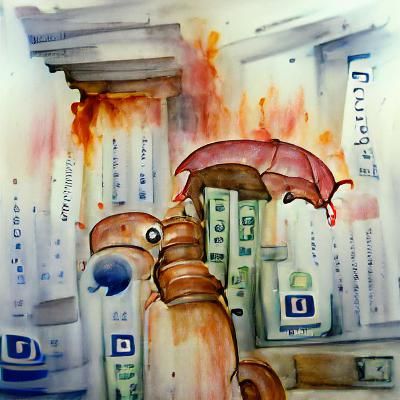 Watercolor Illustration: I Declare BANKRUPTCY!!