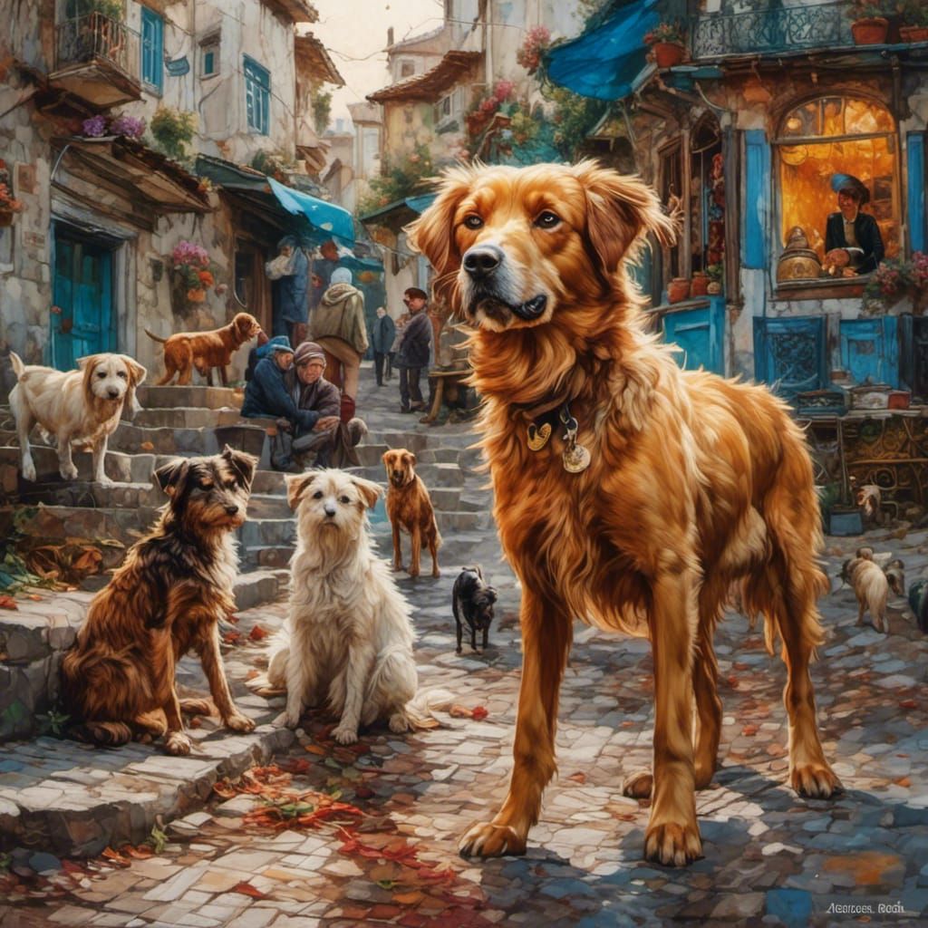 The playful stray dogs of Turkey, Anatolia, village, street-dog ❤