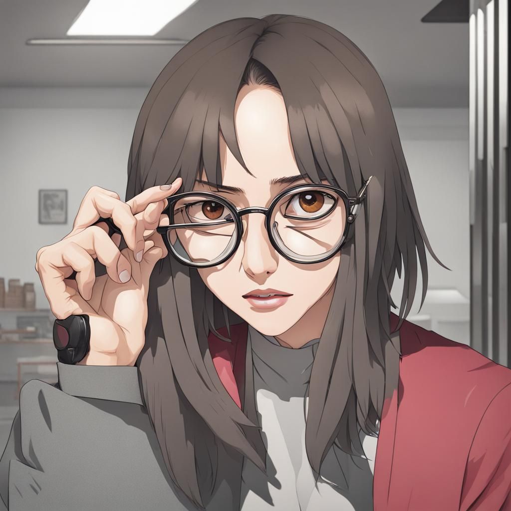 AI Removes Eyeglasses From Portrait