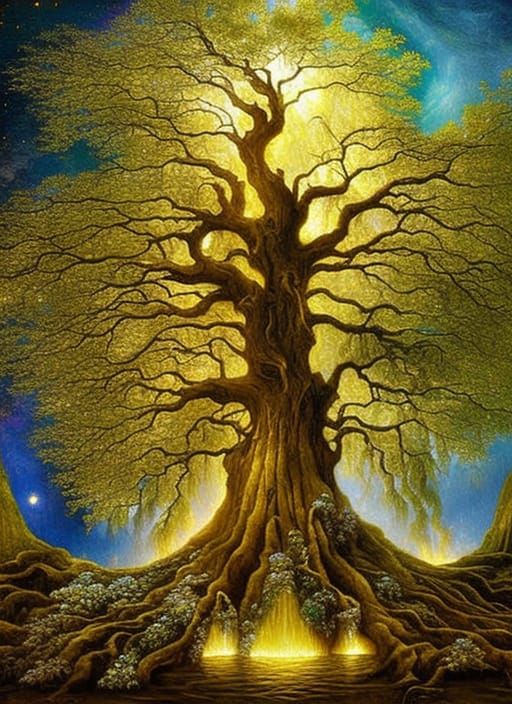 Ethereal Yggdrasil: A World Tree Fantasy