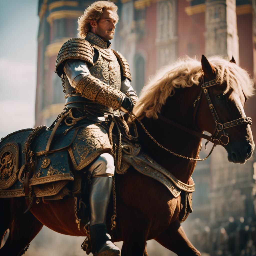 Napoleonic Marshal in Mongolian Armor, Inspired by Larry Elm...