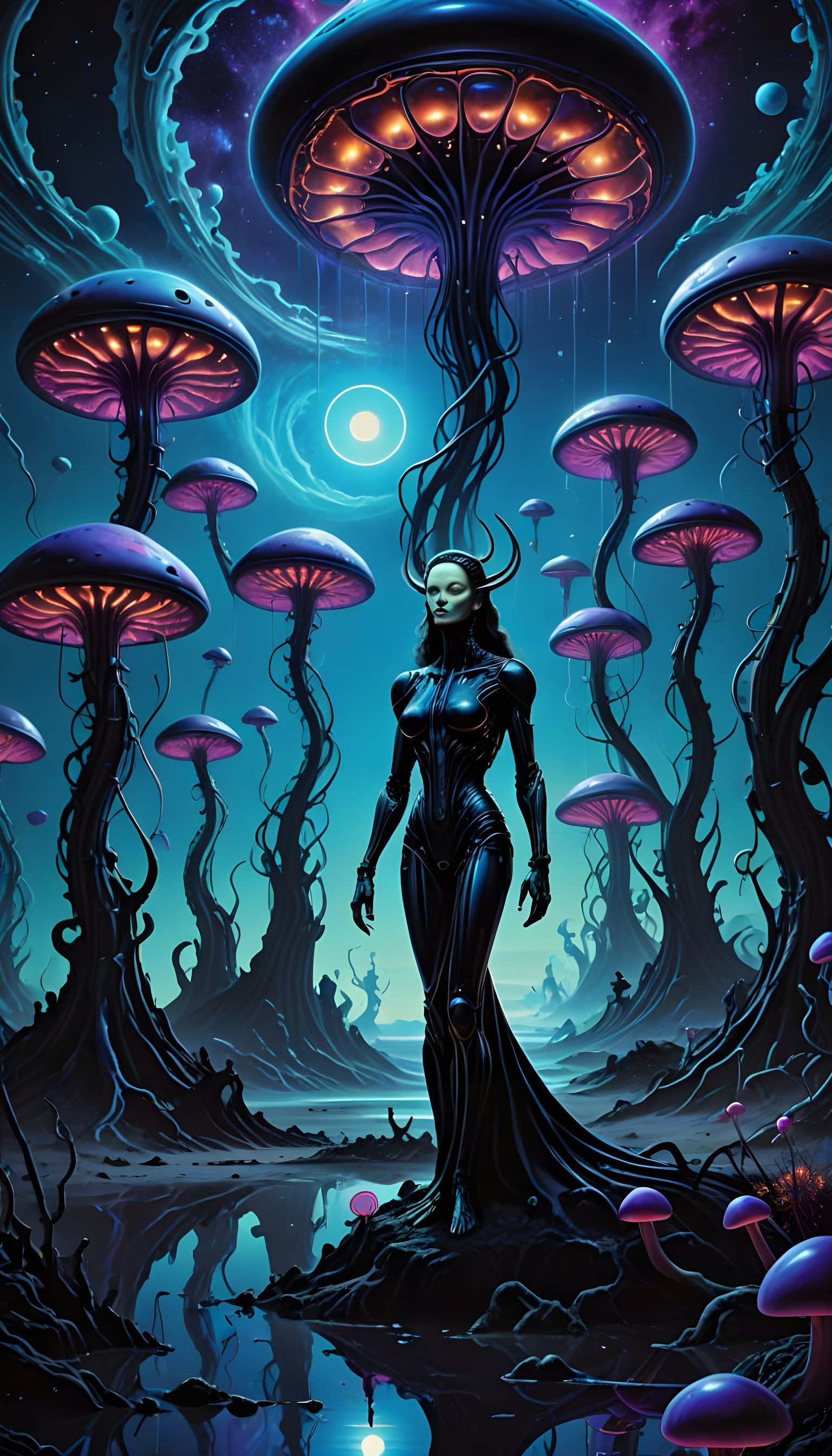 Cosmic Nightscapes of an Alien Civilization